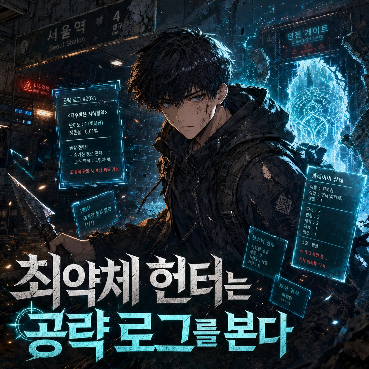 최약체 헌터는 공략 로그를 본다